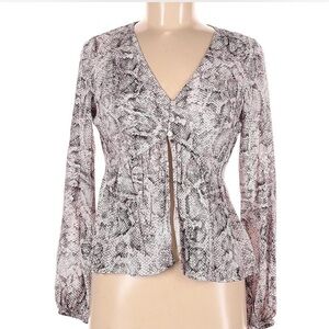 Women's Snakeskin Print Top